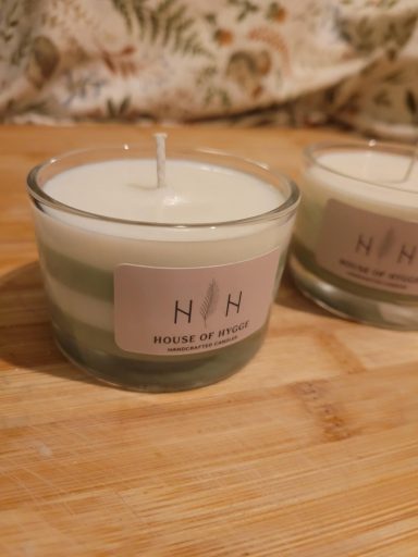 Candy cane candle green